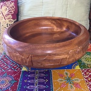 MCM Carved Bowl